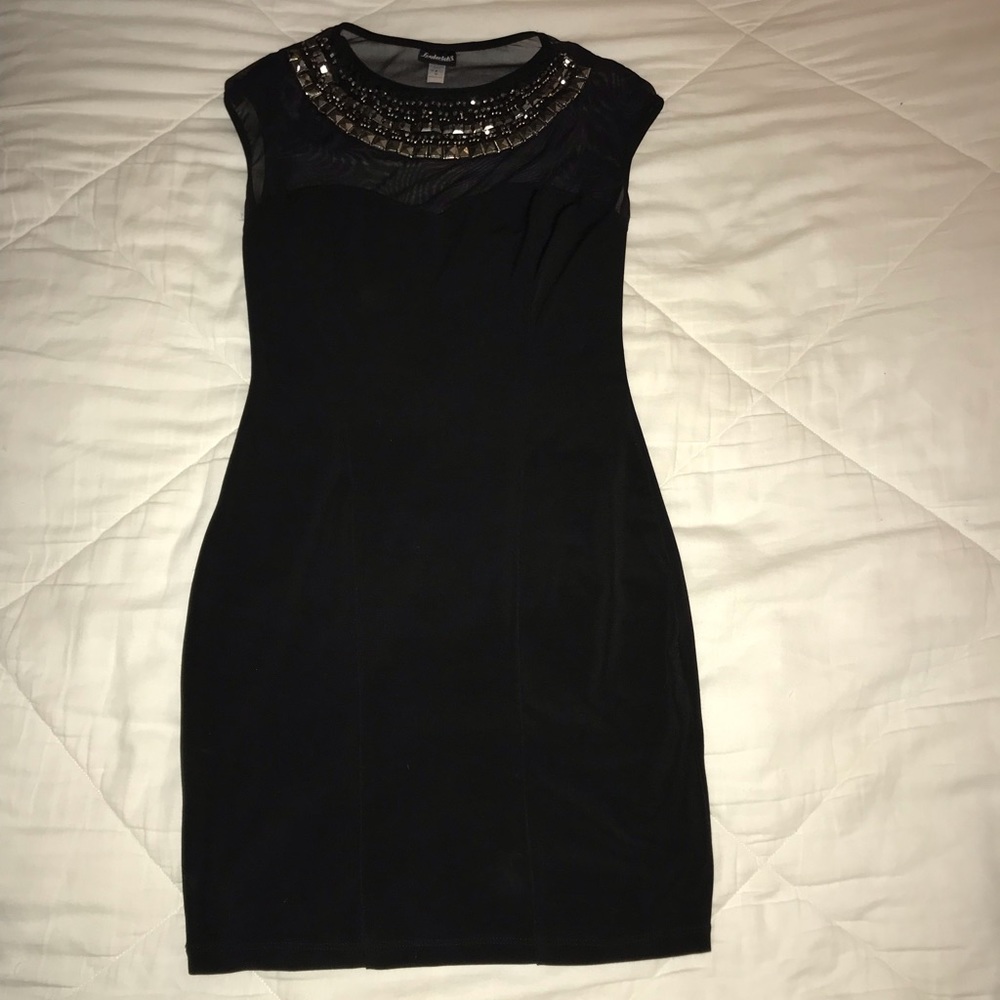 Black fitted dress